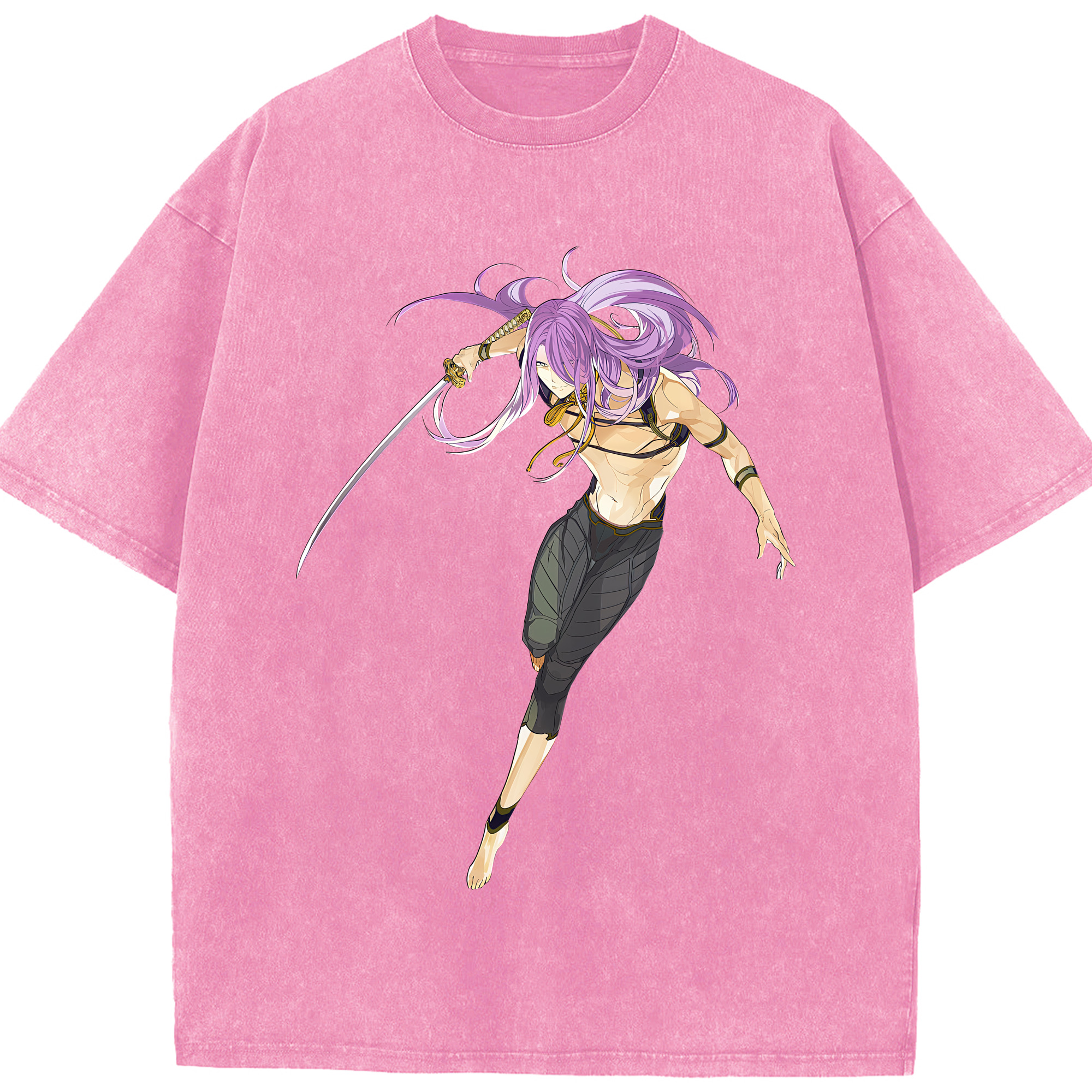 （画像用） 刀剣乱舞 Touken Ranbu 綿100% ヴィンテージ風 半袖Tシャツ（フロントプリント）
